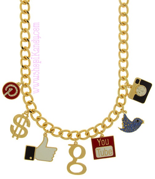 Social Media Queen Charm Necklace