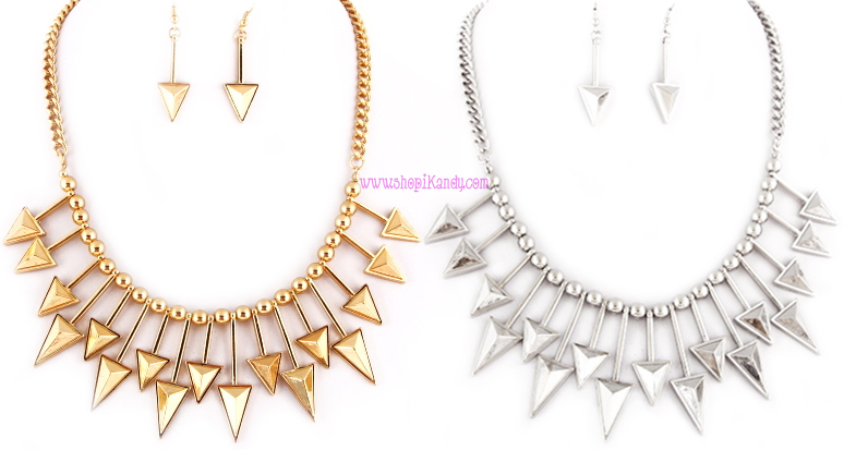 Arrow Necklace & Earring Set