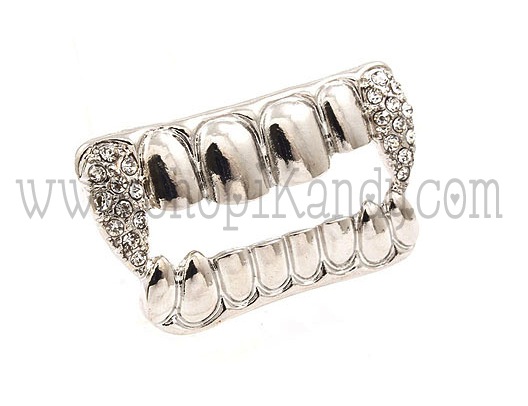 Vampire Fangs Double Ring