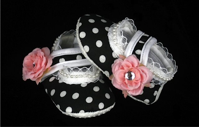 Vintage Romance Infant Crib Shoes