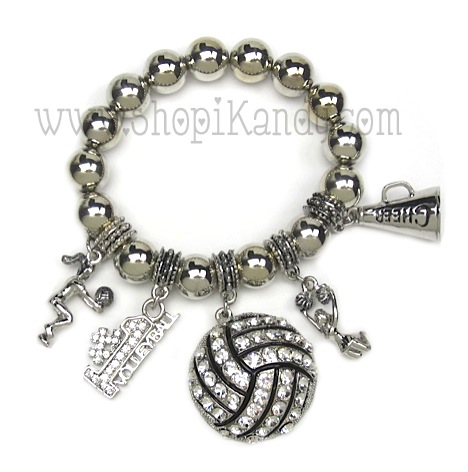 Volleyball Charm Sports Bracelet