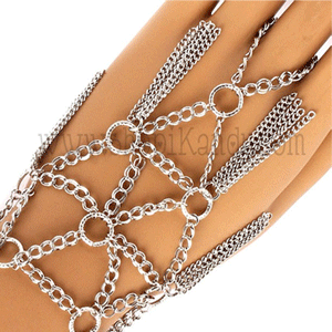 Web Chain Ringlet (Bracelet w/Ring)